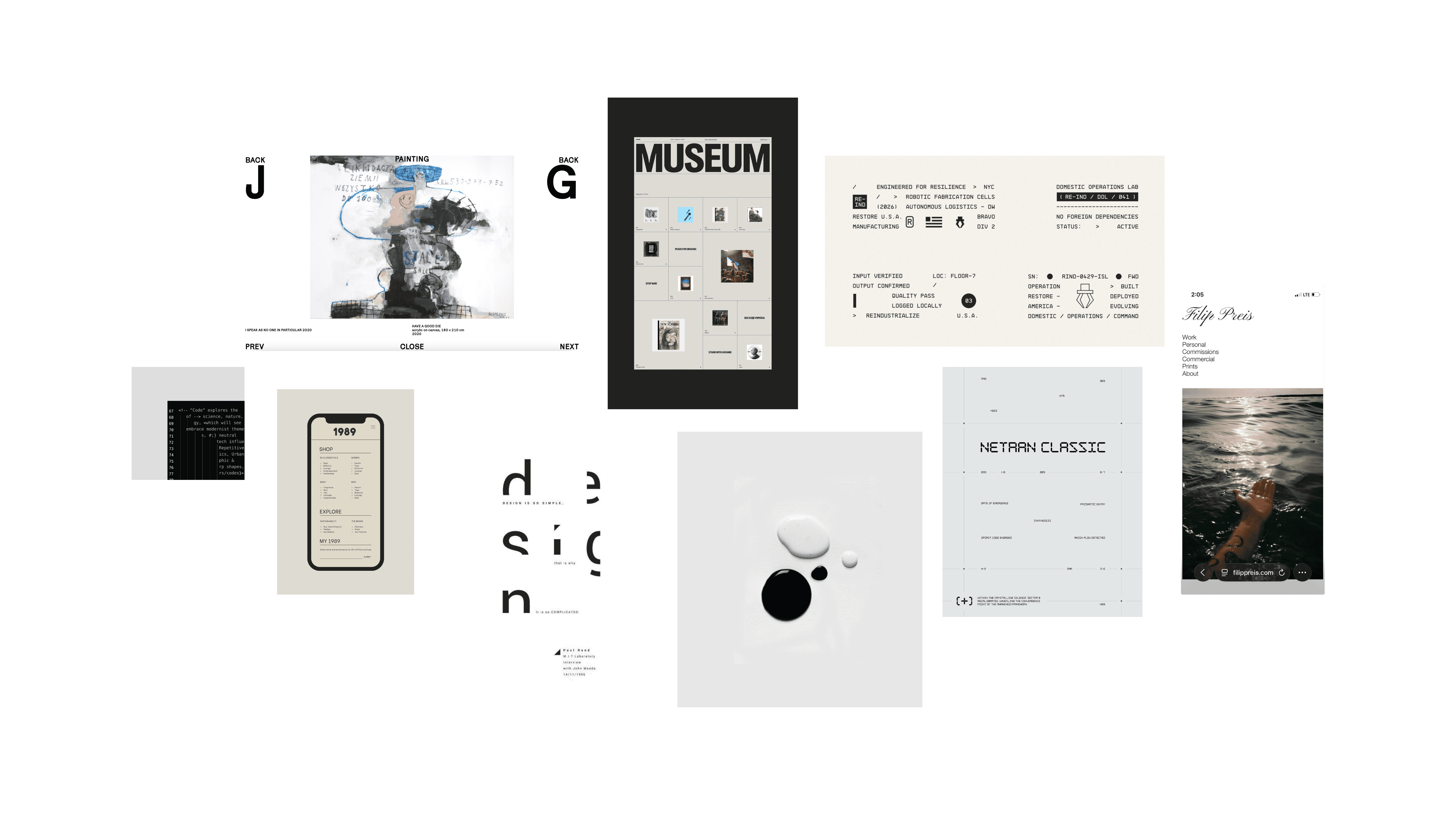 Homepage — desktop view