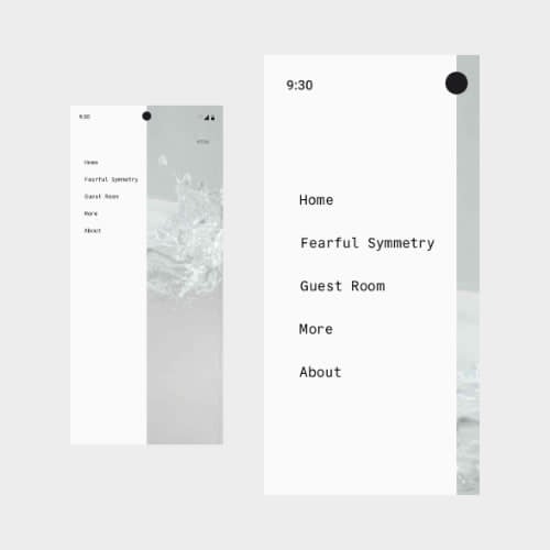 Responsive navigation for the MoPho website